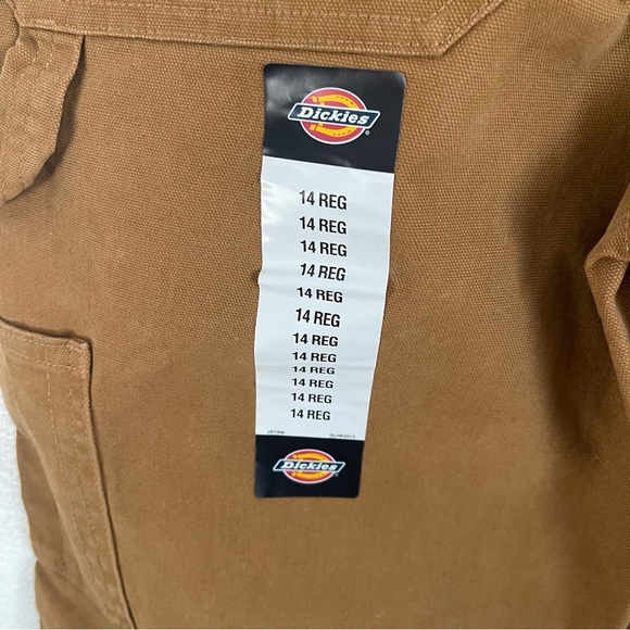 Dickies women’s carpenter pants relaxed fit NWT brown rinsed duck color size 14 - Picture 10 of 16